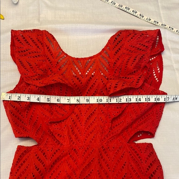 Bardot Kiara Red Sleeveless Fit and Flare Cocktail Dress - Picture 10 of 13